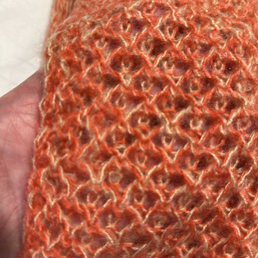 NWOT LOFT Vintage Cozy Knit Infinity Scarf in Coral - Picture 3 of 3